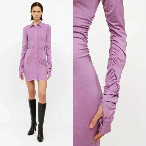 House of CB Martinique Mini Dress in Lilac S - Picture 2 of 8
